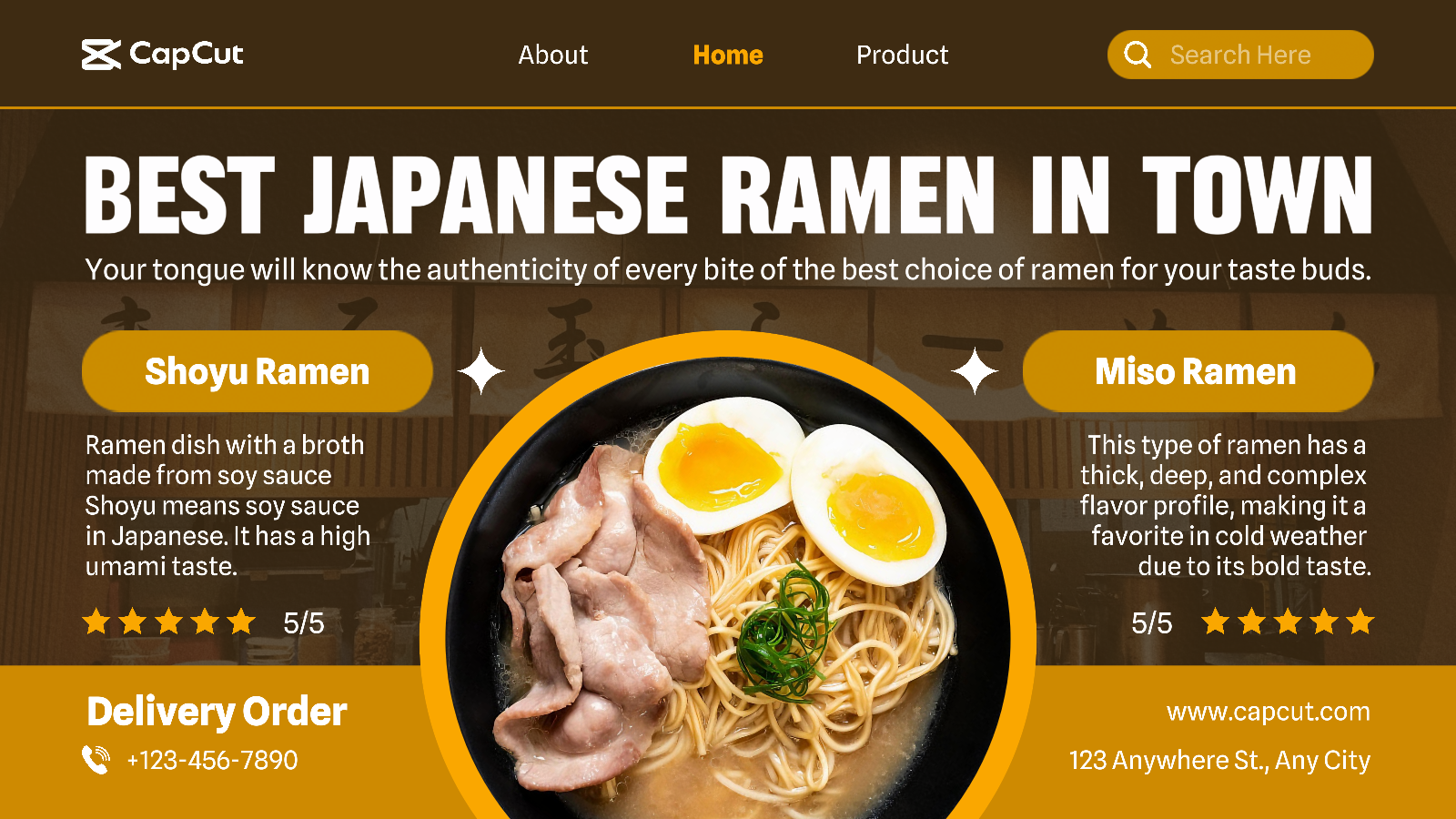 Mejor publicación de Twitter de exhibición de productos de ramen japonés