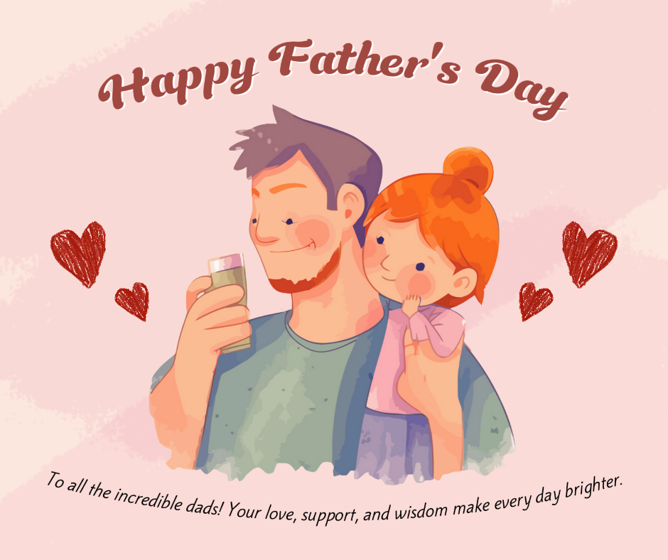 Cartel creativo del día del padre Feliz día del padre Saludo Publicación de Facebook