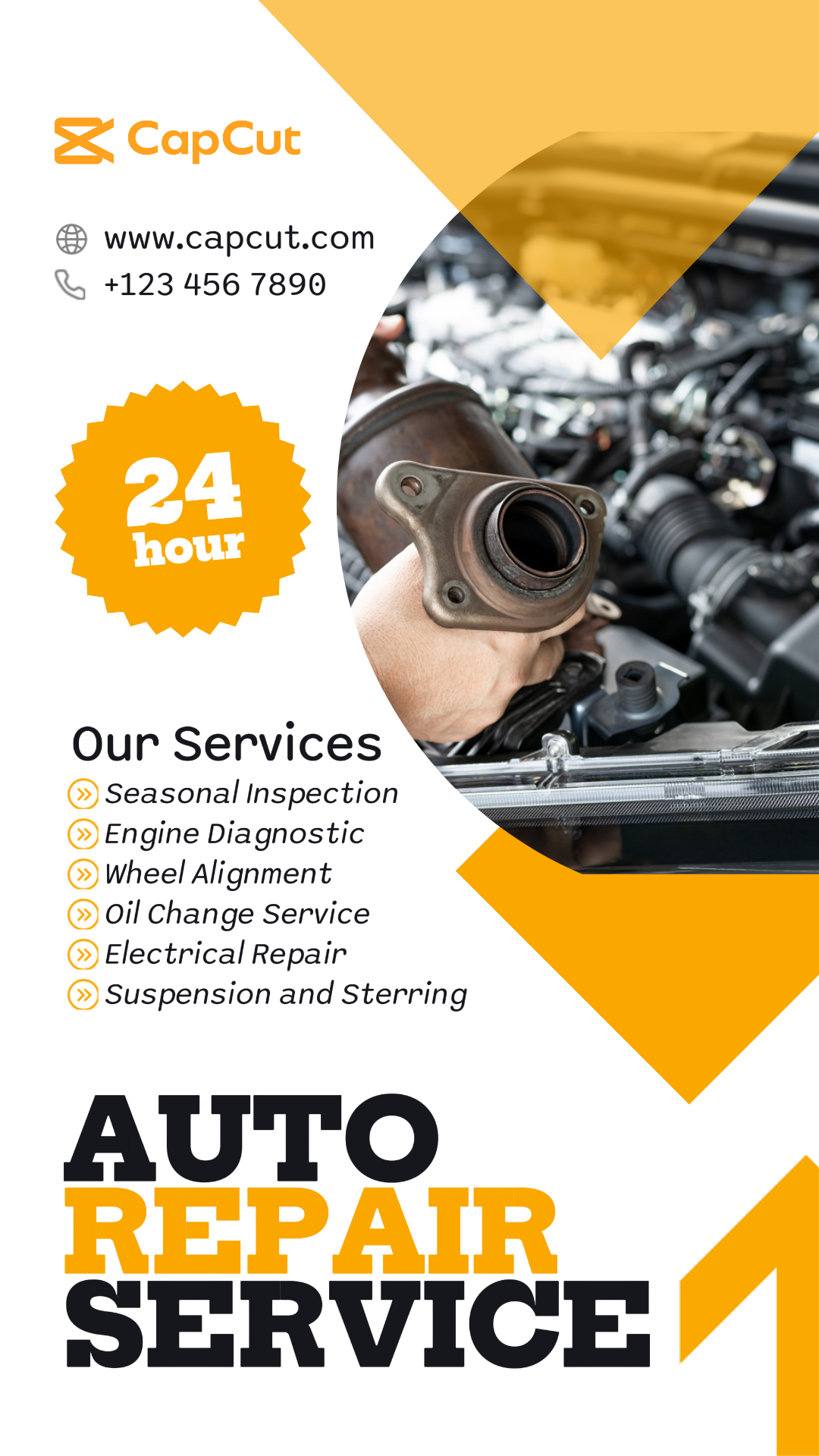 Cars Marketing Poster Car Service Instagram Story