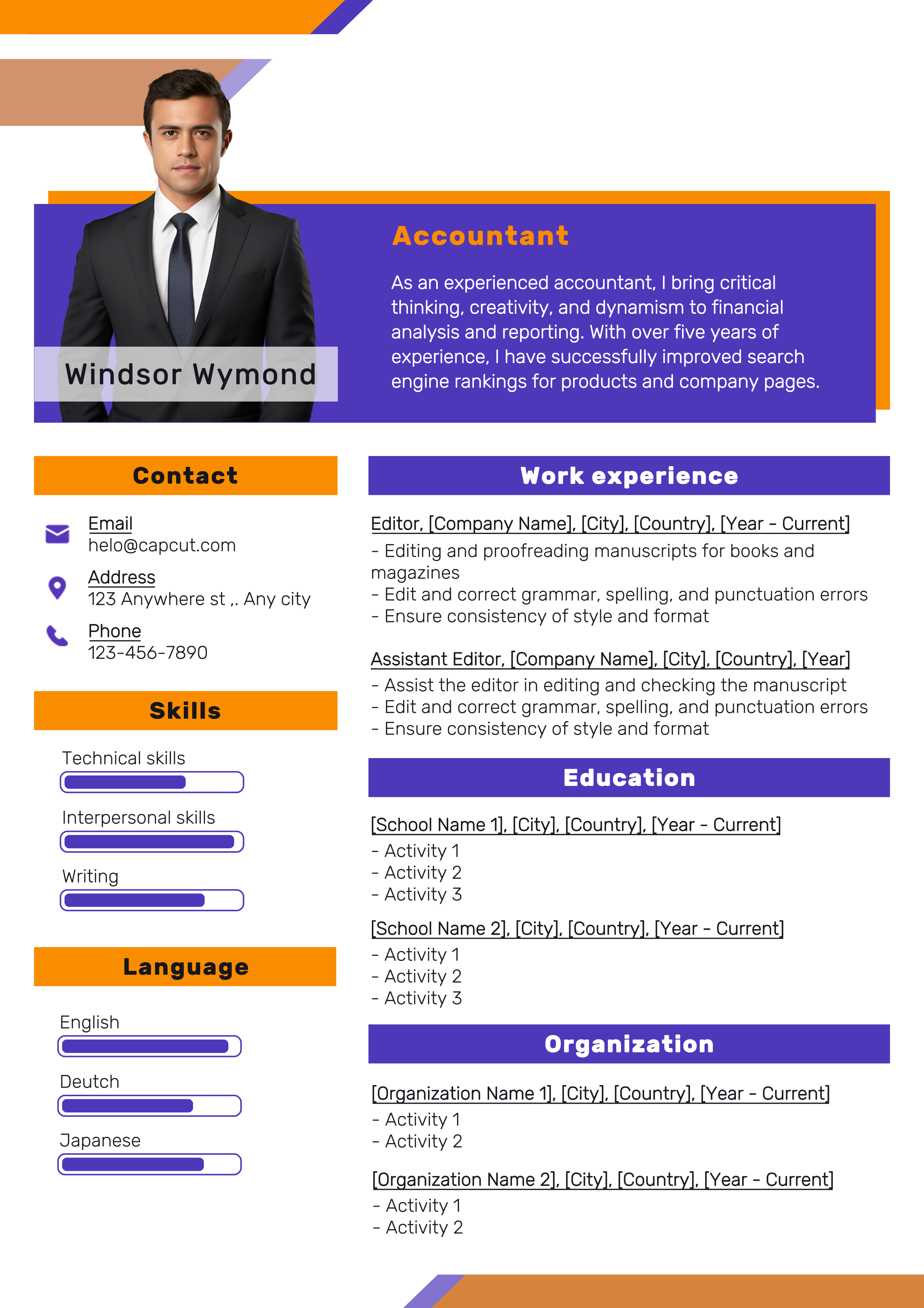 Contabilidade Profissional Sem Marketing Currículo Minimalista