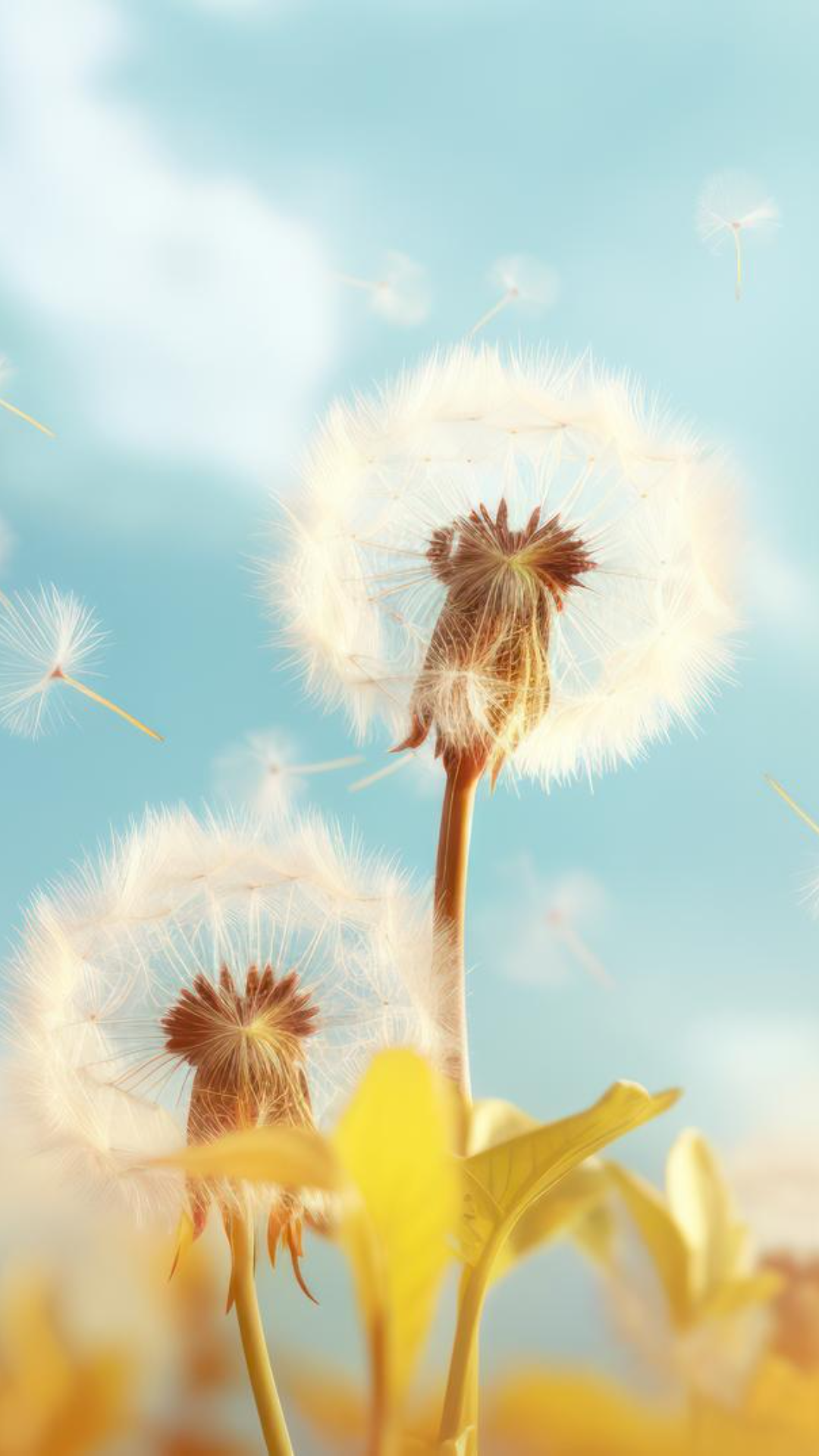 Tapete kreatives Poster weiße Blume