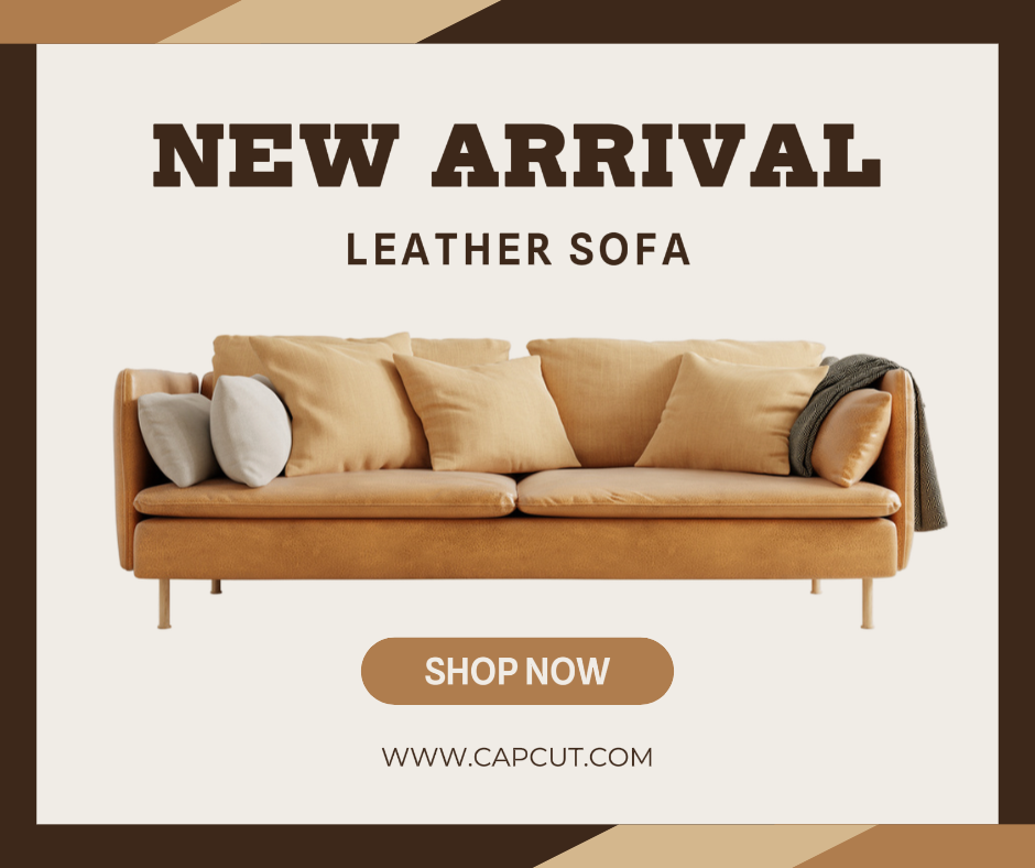 Poster Pemasaran Sofa Furniture Kedatangan Baru