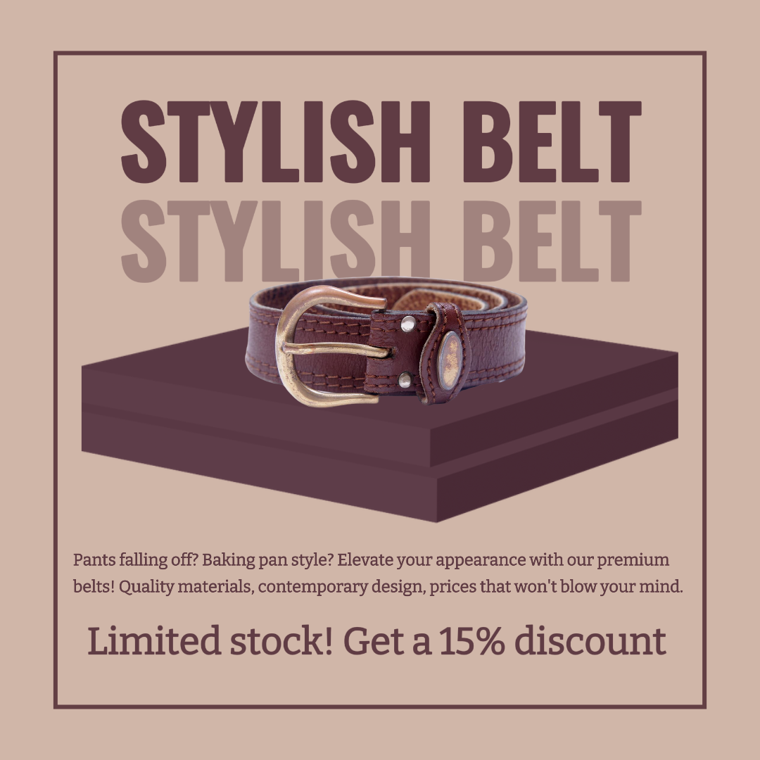 Fashion Industri Élégante Ceinture Instagram Post