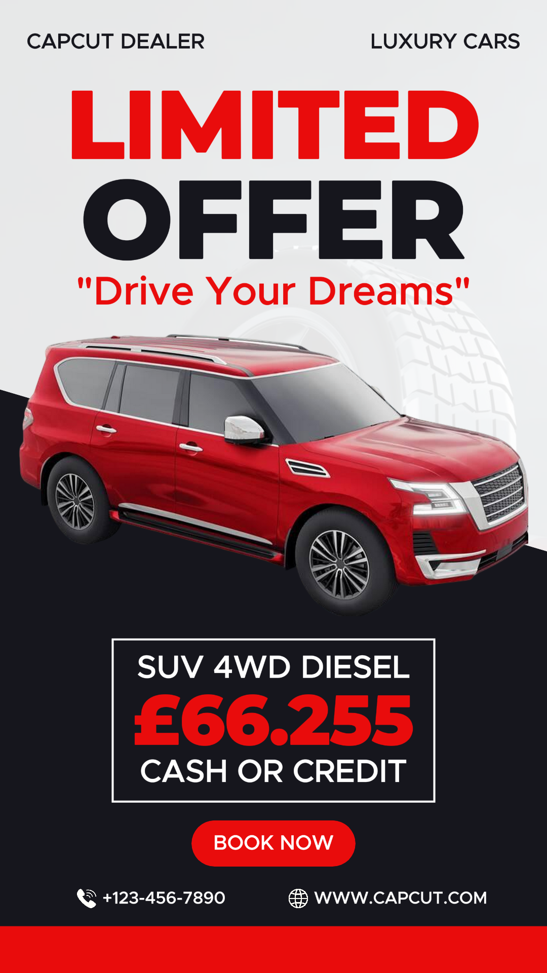 Voitures - Affiche marketing - Offre limitée