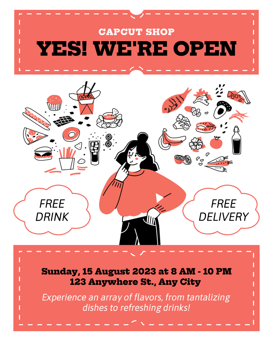 Potret Instagram Pembukaan Besar Kafe Makanan dan Minuman