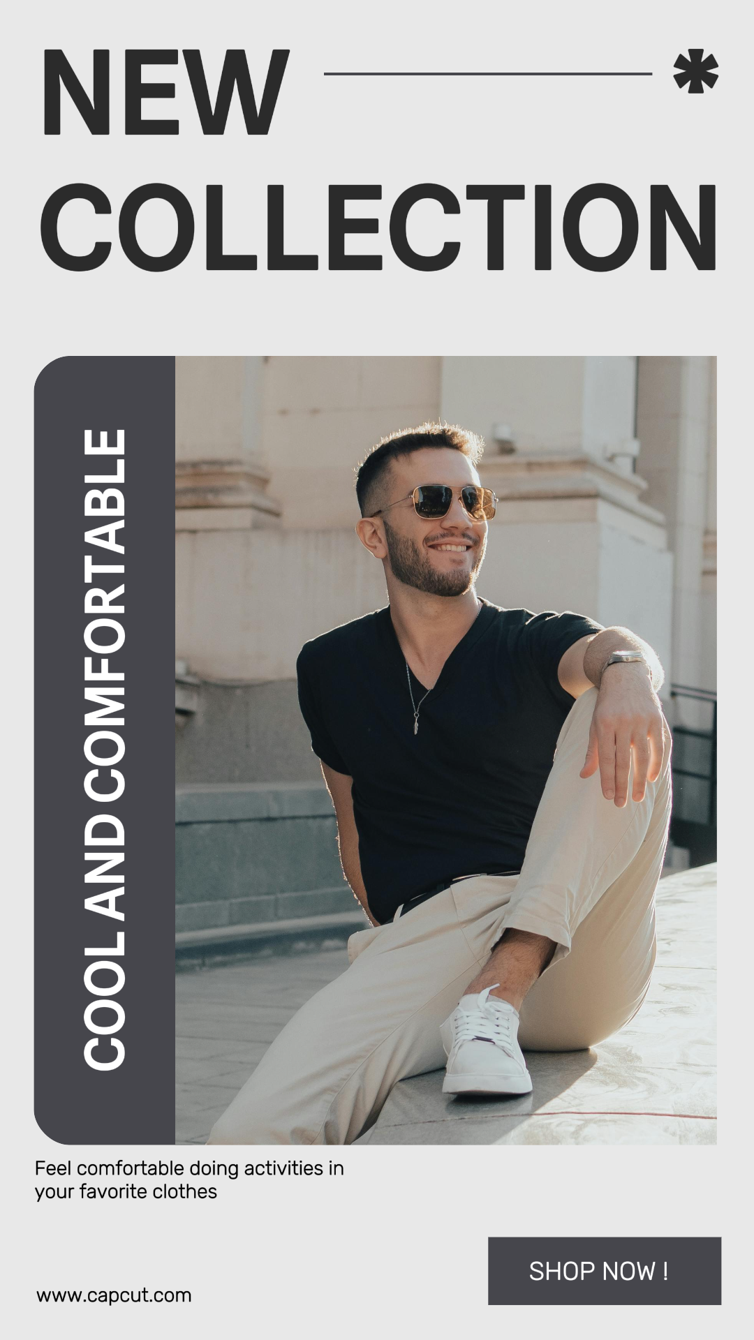 Clothing and Shoes Marketing Poster Instagram Story New Collection