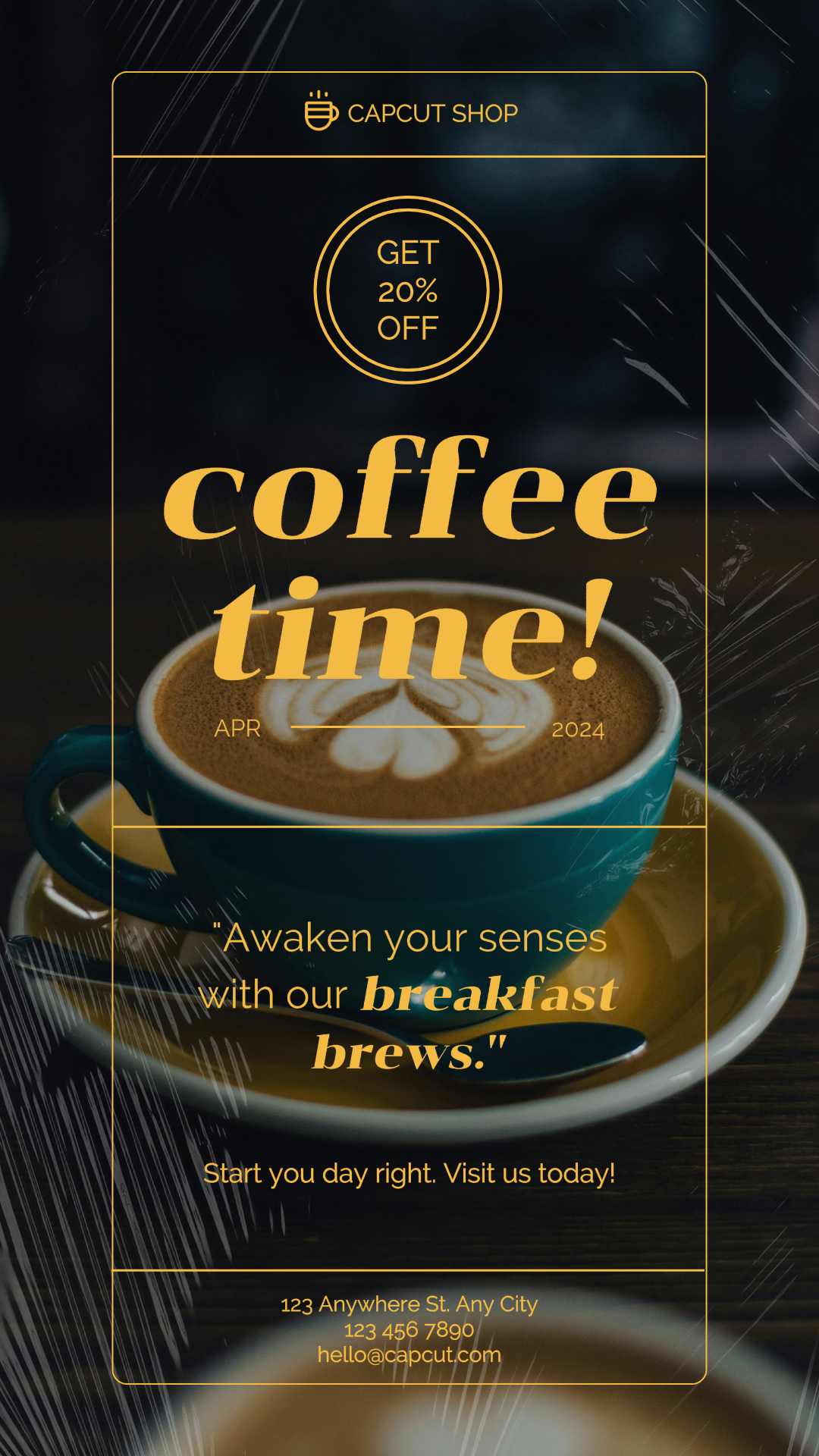 Cartel de marketing de alimentos y bebidas Estilo vintage