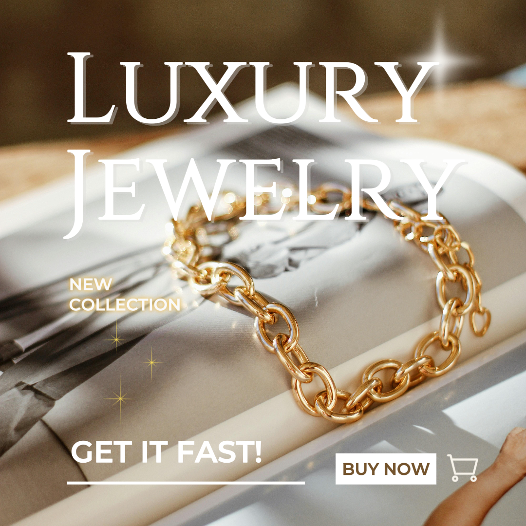 Jóias e acessórios jóias de luxo nova coleção instagram post bege e branco