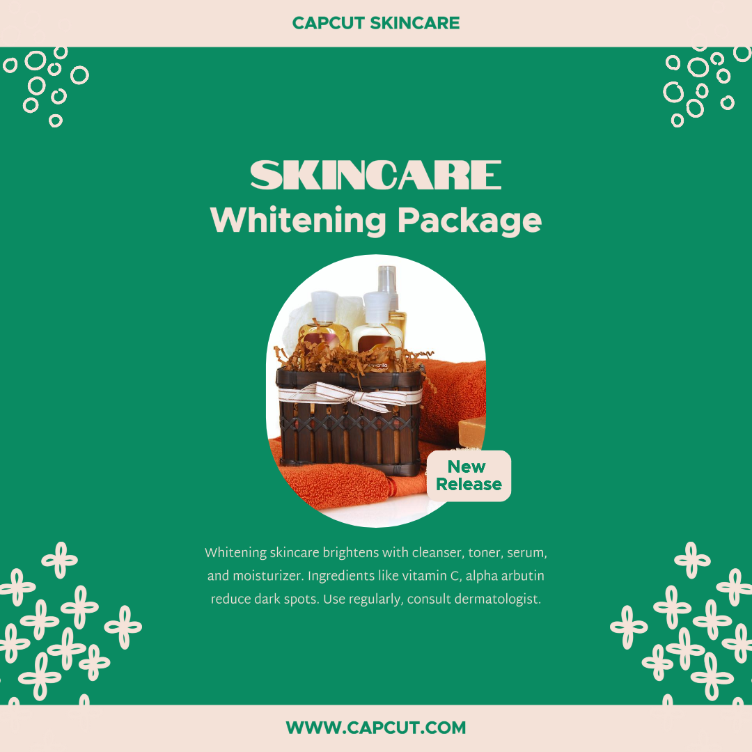 Beauty Whitening Package Product Display Instagram Post