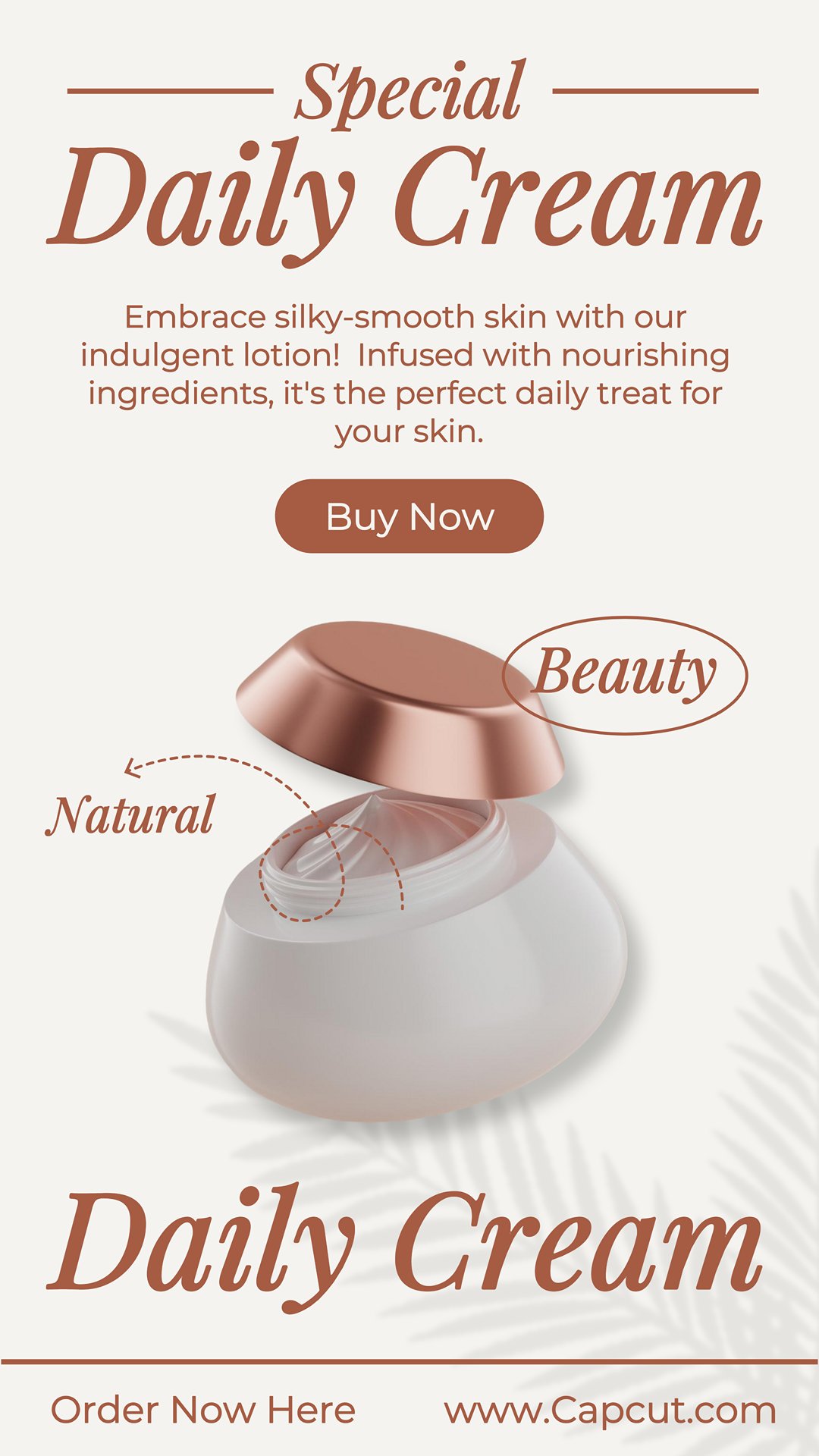 Schönheitspflege Marketing Poster Instastory