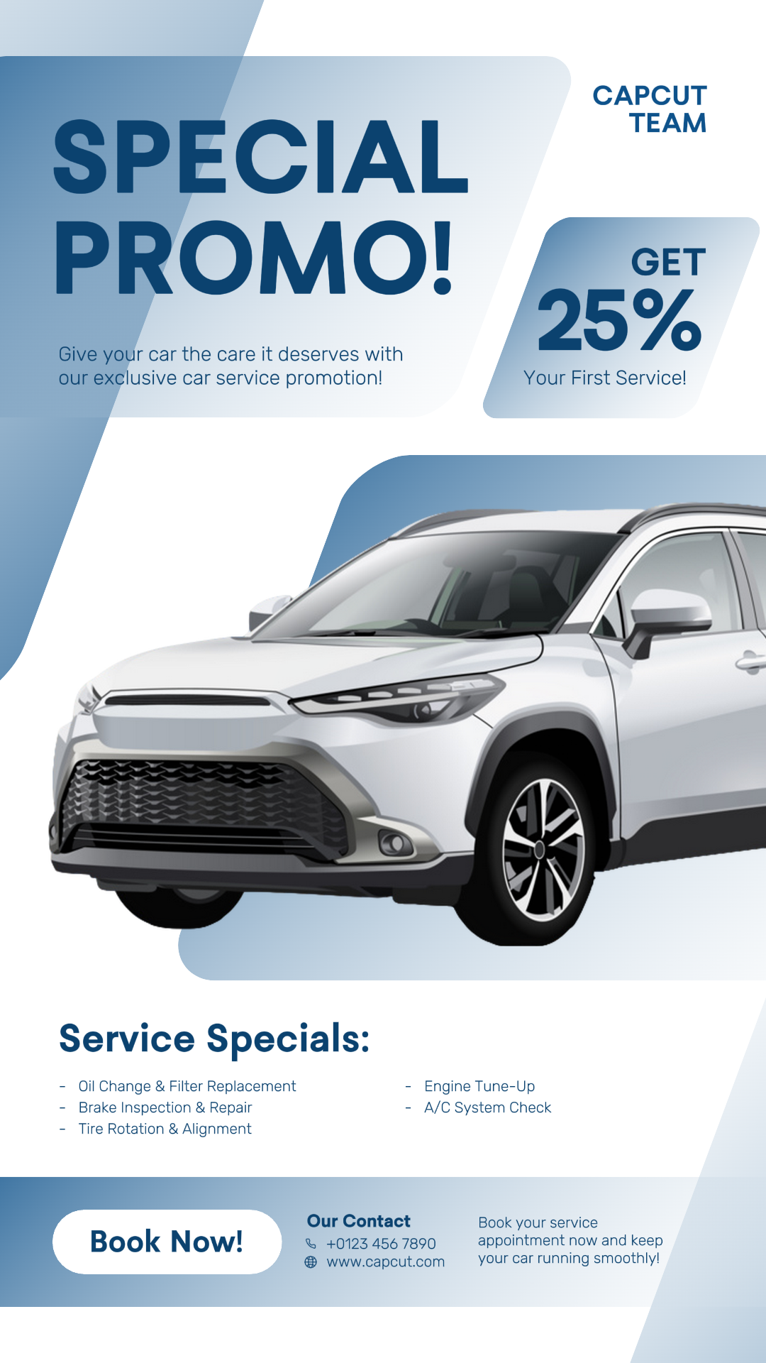 Cars Marketing Poster Car Service Promotion Instagram Story Modern Style