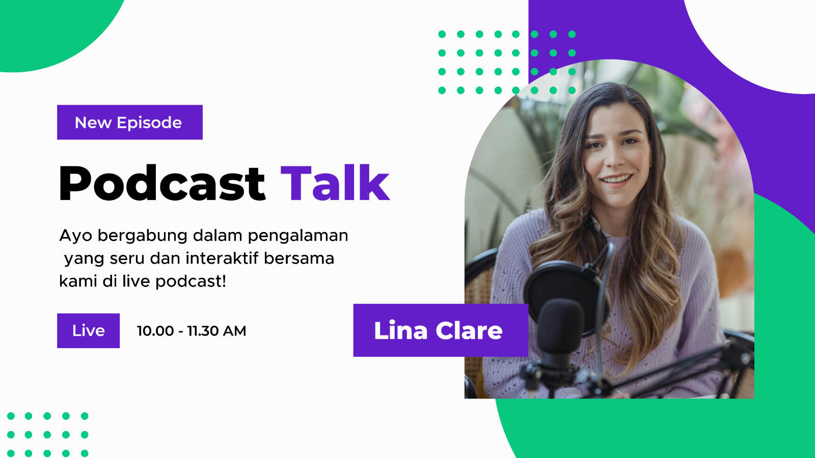 Kreativer Podcast Talk Twitter Post