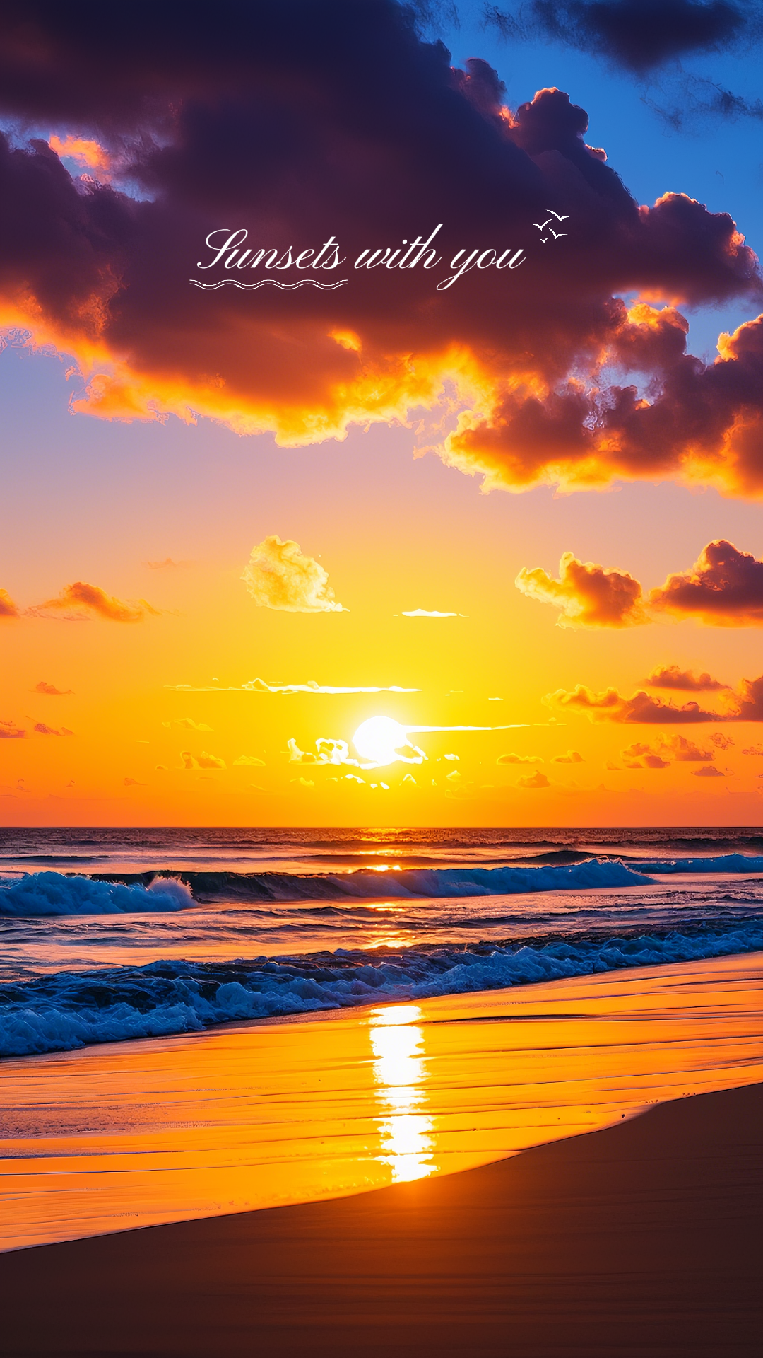 Wallpaper 9:16 Sunsets with you