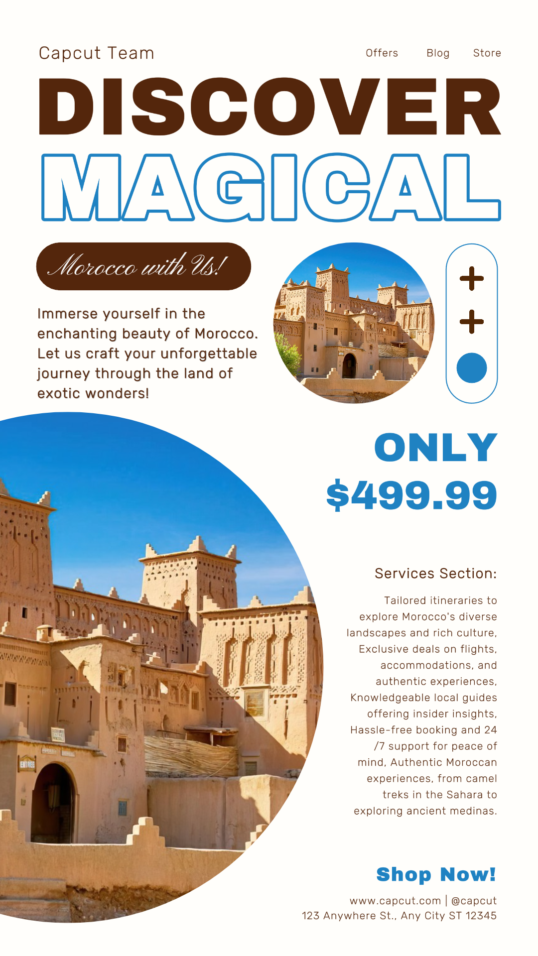 Travel Industry Marketing Poster Agent Promo Instagram Story Minimalist