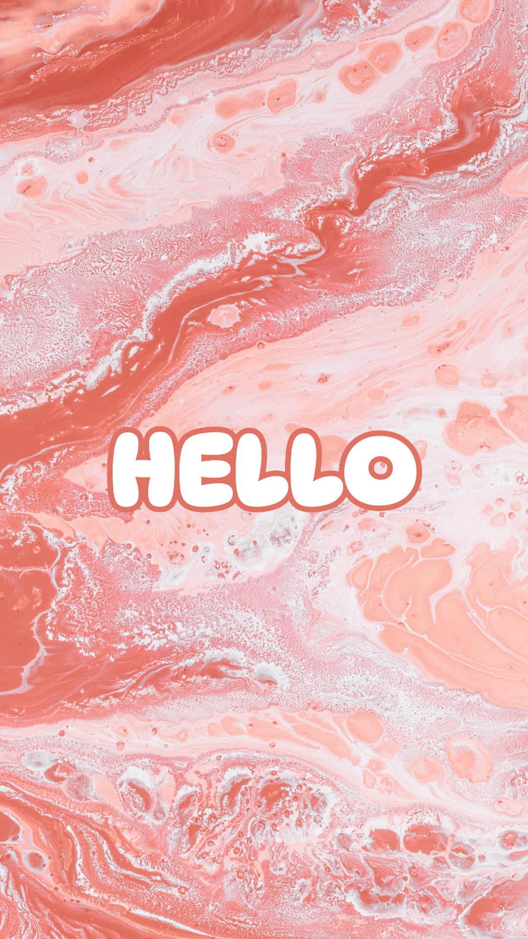 Wallpaper Creative Poster HELLO