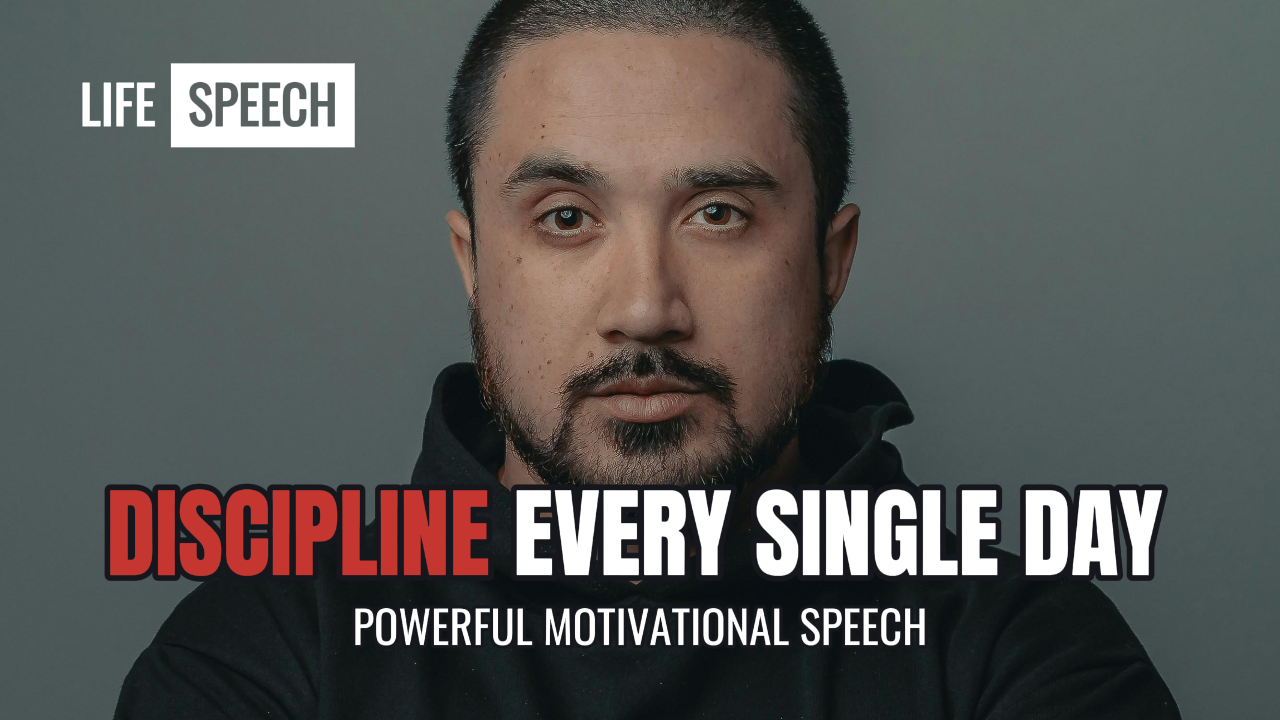 YouTube Thumbnail - Learning - Discipline Motivational Speech