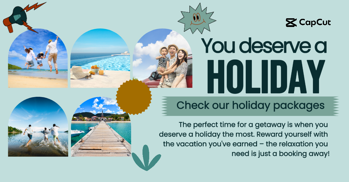 E-Commerce Deserve Travel Holiday Facebook App Ad | Redação Publicitária