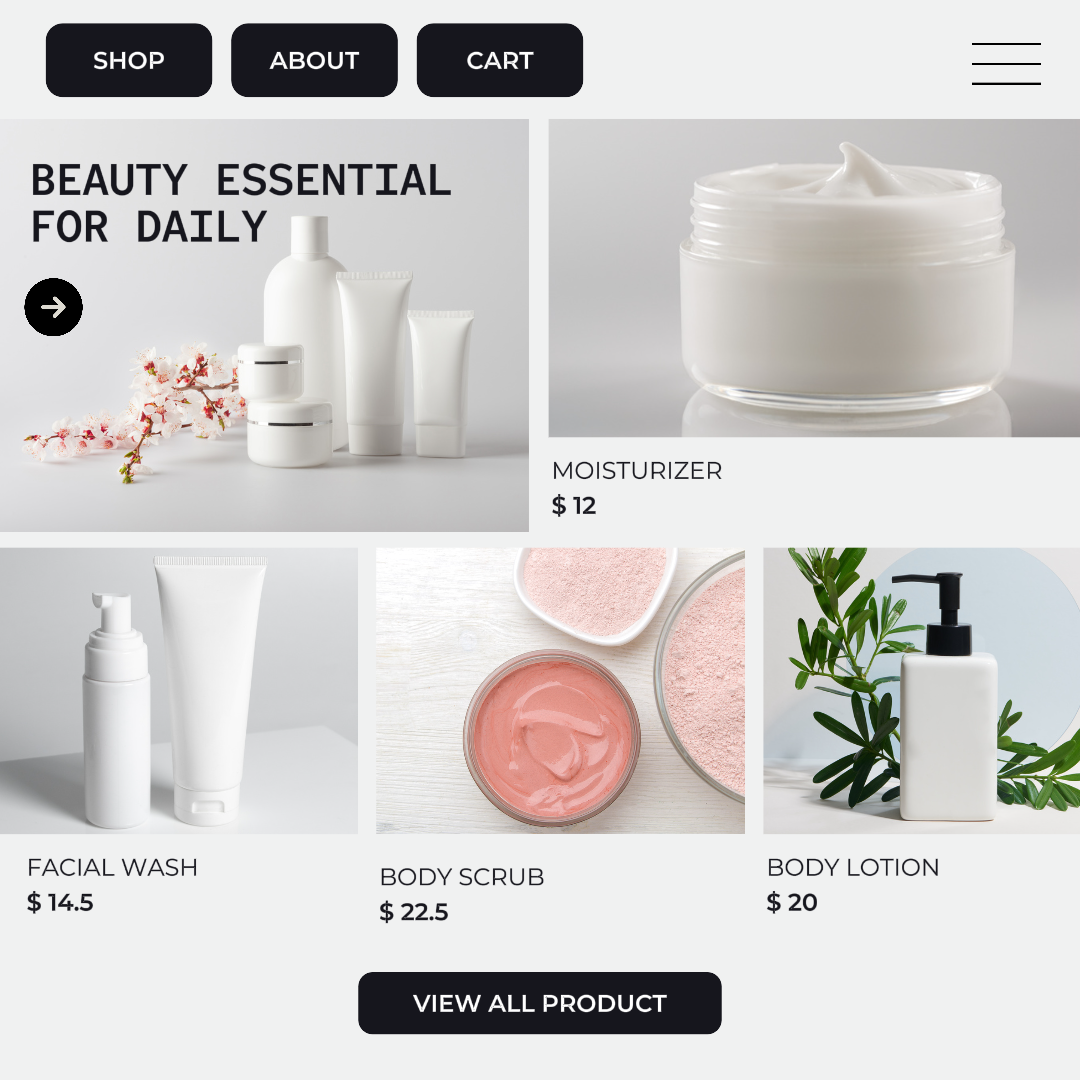 2024Hot Werbeseite In App Banner Schönheit