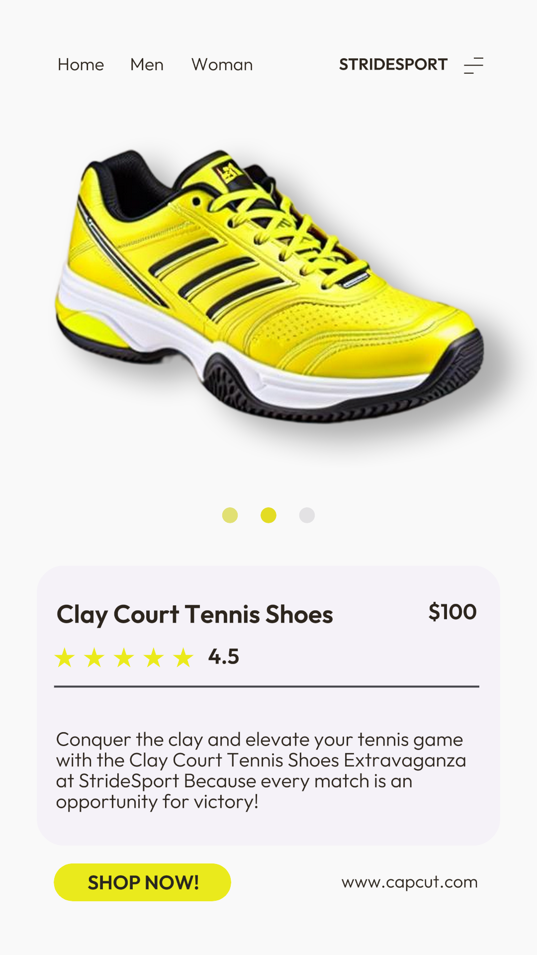 Fashion Tennis Shoes Promotion Instagram Story