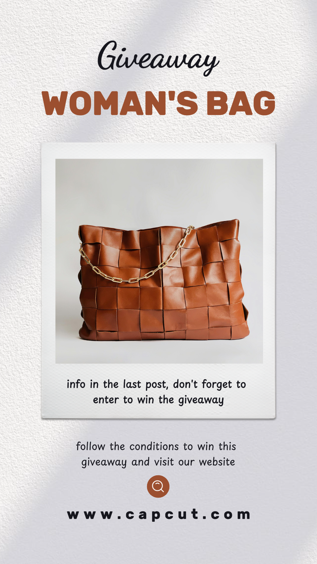 Cadeau de vêtements et de chaussures sac pour femme histoire instagram noir et marron