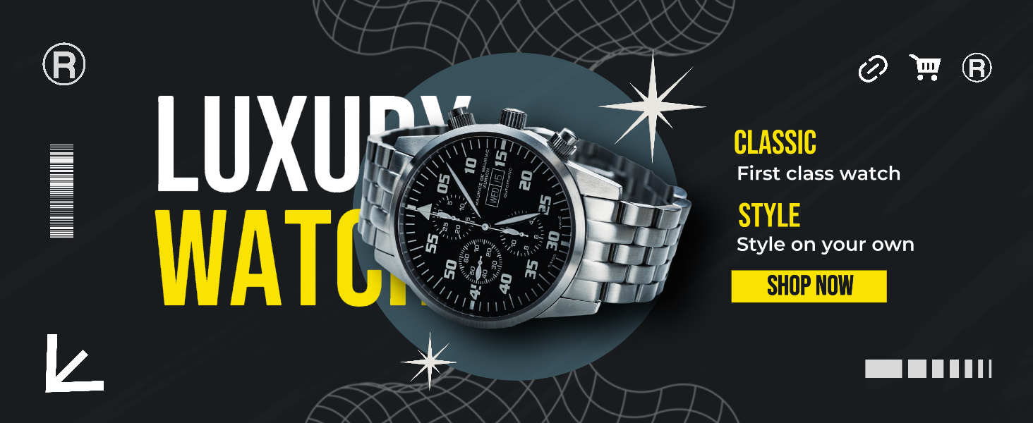 Comercio Electrónico Reloj Detalle Página Azul