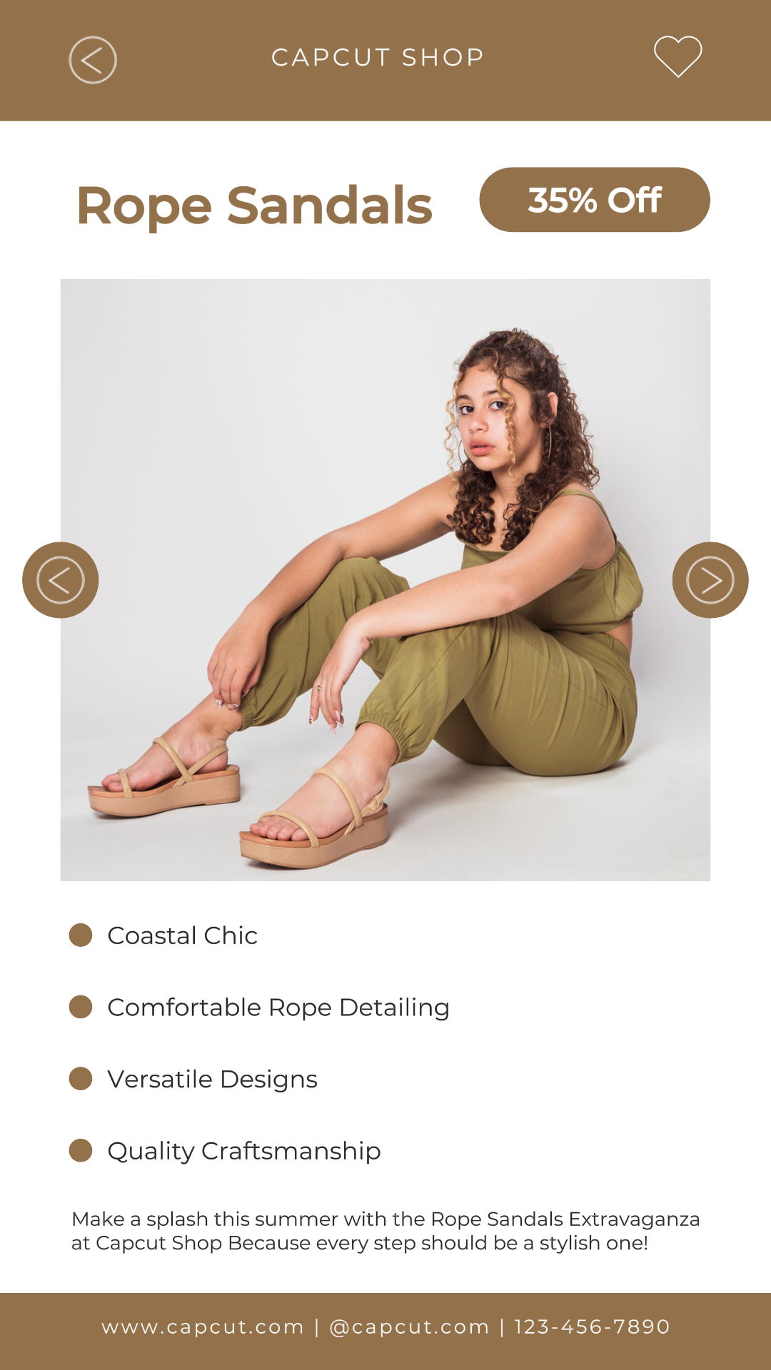 Fashion Sandals Promotion Instagram Story