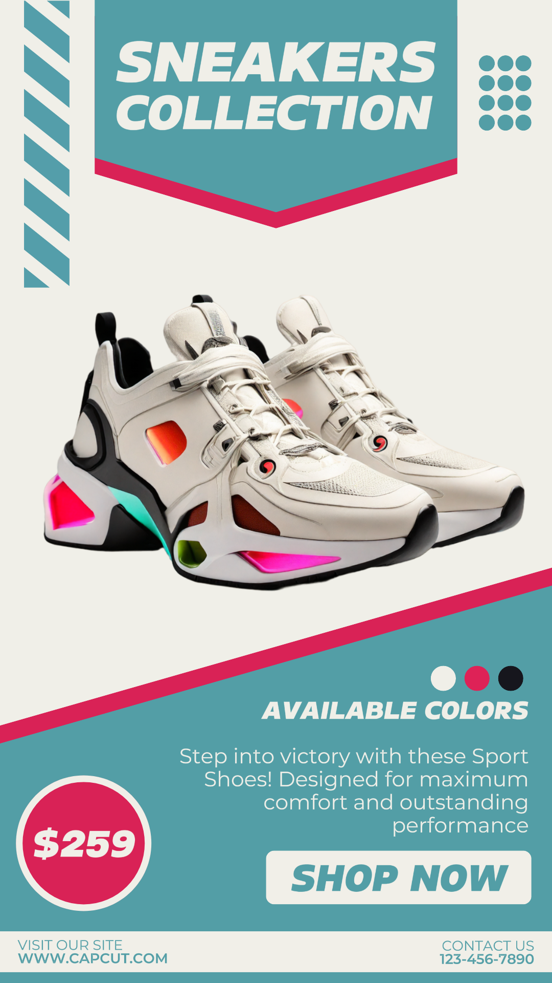 Modèle de collection de baskets Instagram Story