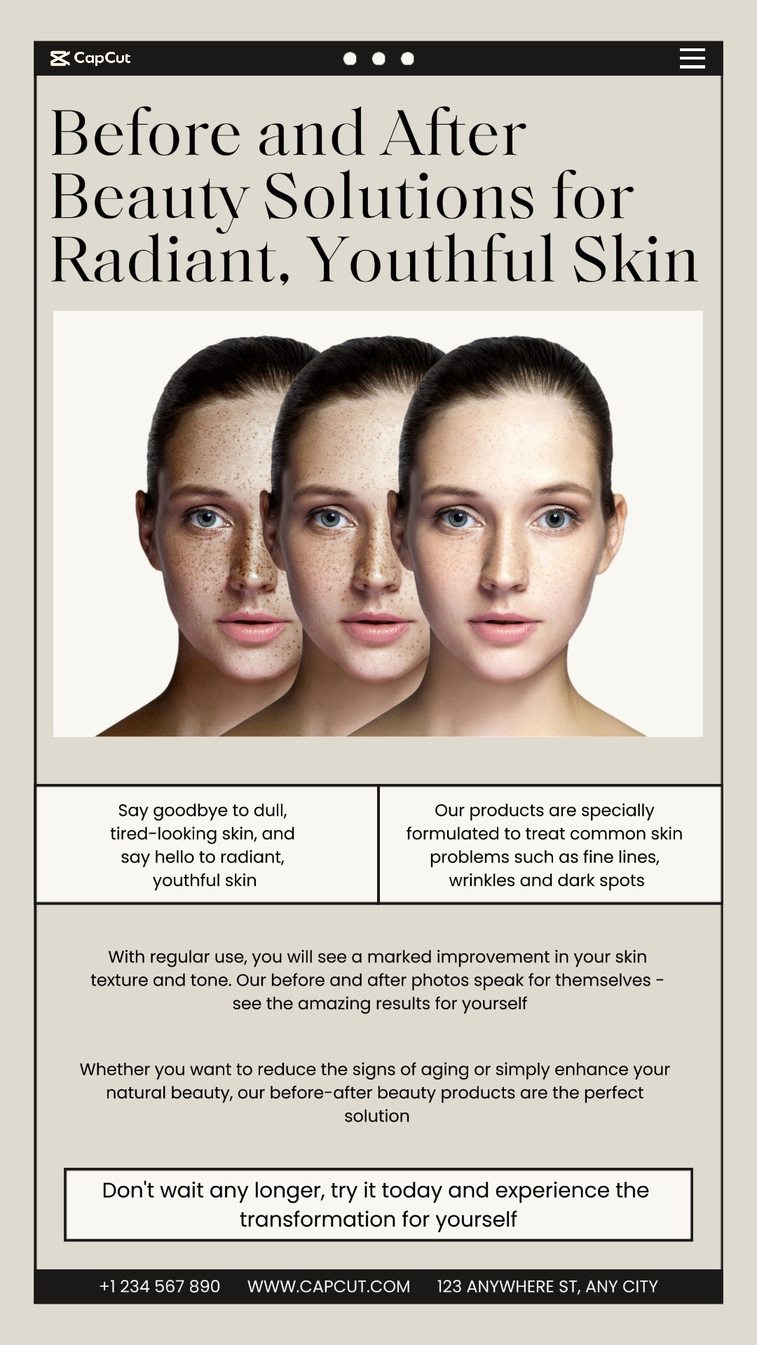 Kisah Tampilan Produk Kecantikan Sebelum dan Sesudah