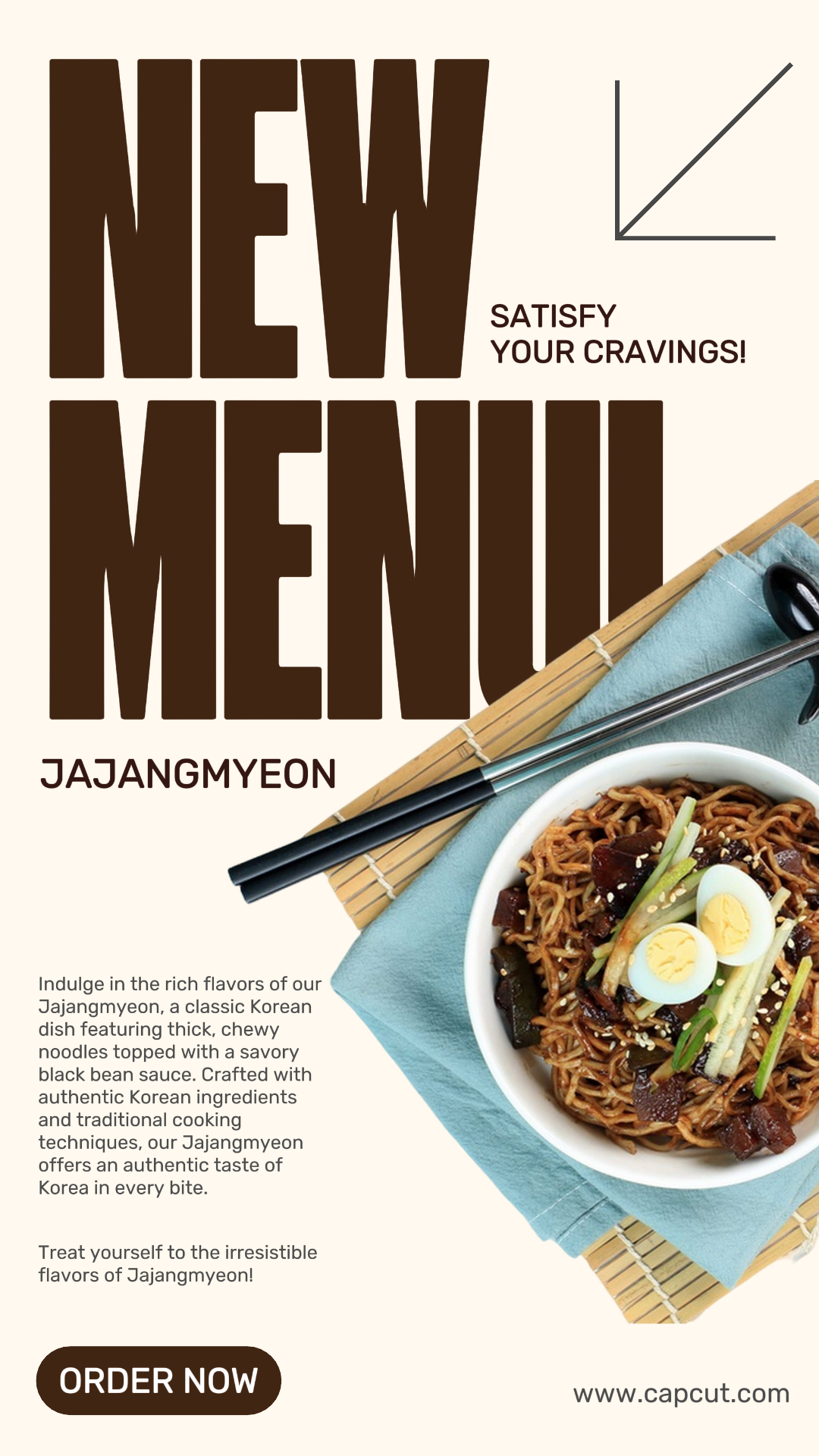 Poster Pemasaran Makanan dan Minuman Musim Panas Makanan Menu Baru Tampilan Produk Instagram Story