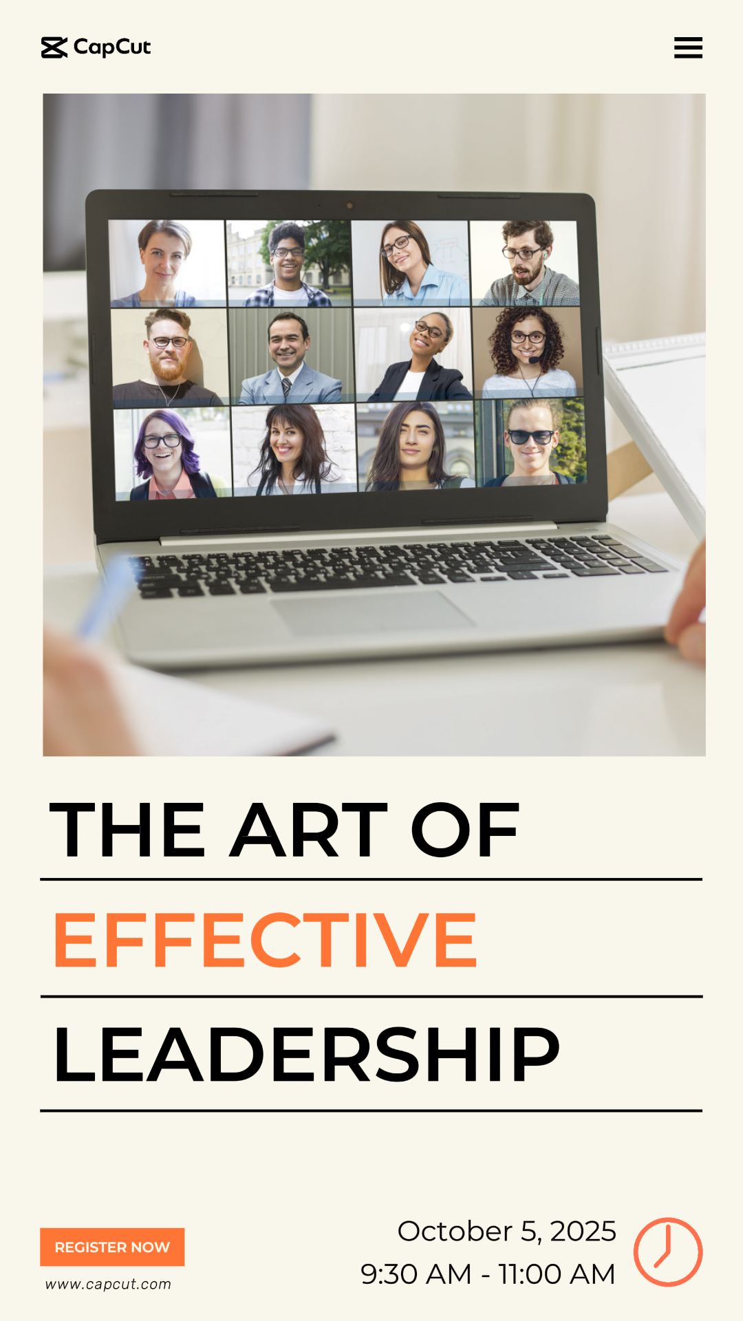 Minimalist Business Webinar Instagram Story