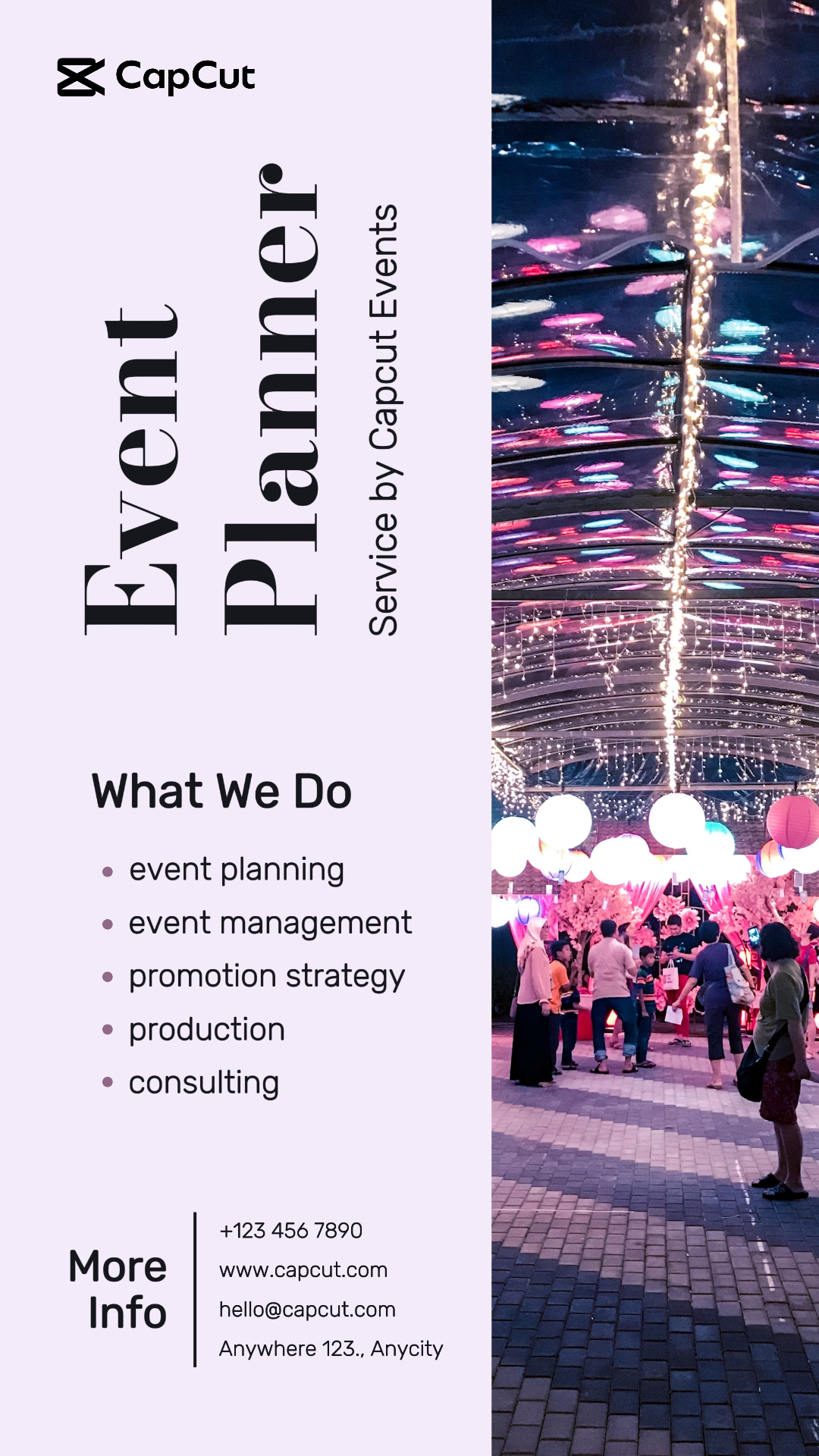 Life Service Organizador de eventos História do Instagram Design simples