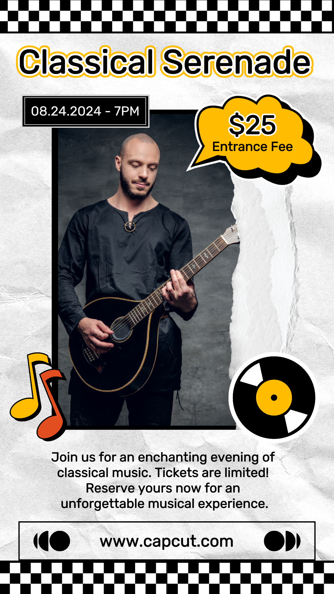  Entretenimiento fiesta musical publicación de instagram estilo retro