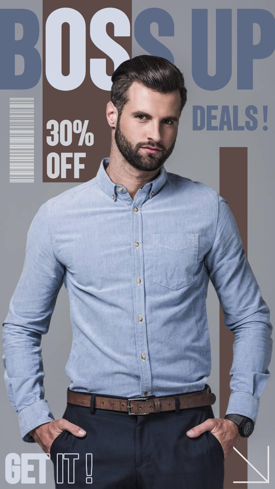 Fashion Discount TikTok Soft Blue Brown