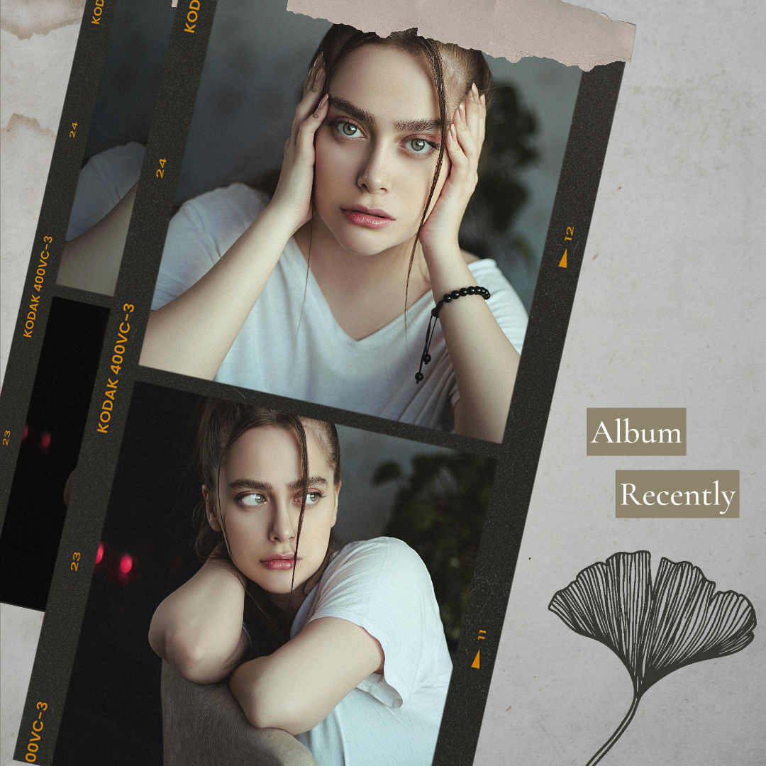 Cartel de marketing de collage minimalista publicación de instagram álbum de fotos personal estilo kodak simple