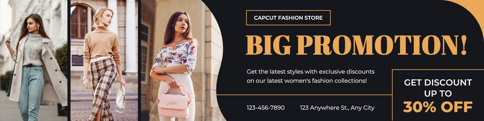 Banner de promoção de moda do LinkedIn