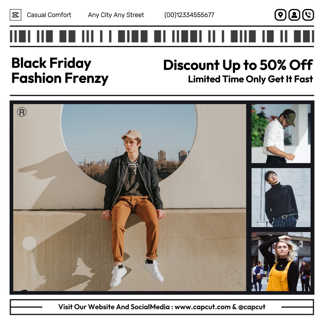 Black Friday Fashion Promo Instagram Post