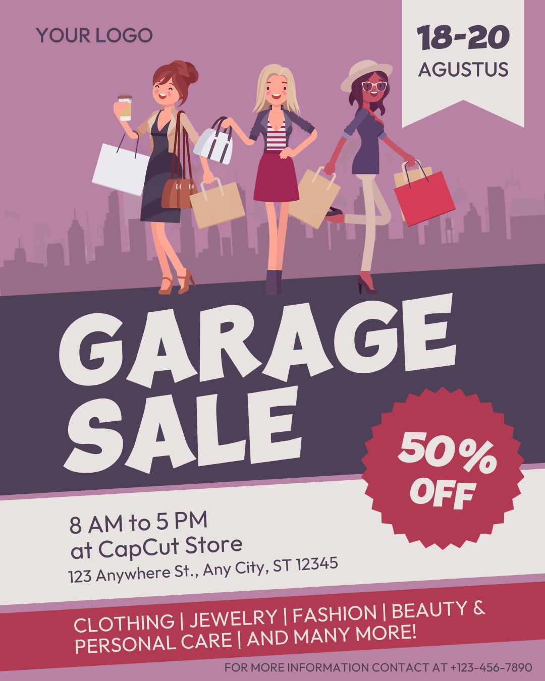 Promosi Acara Belanja Penjualan Garasi