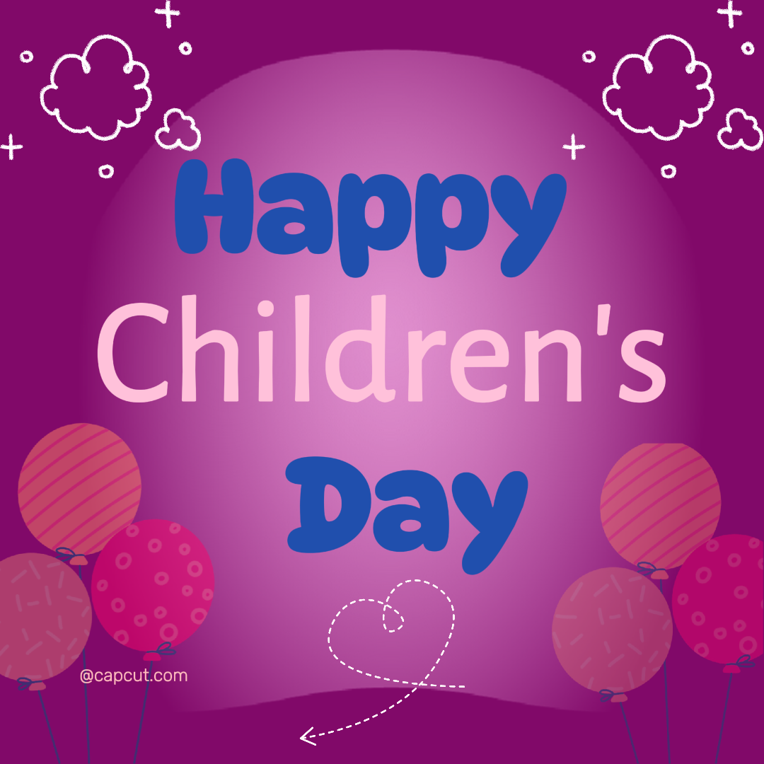 Kindertag -Kreatives Poster Instagram-Post Happy Children 's Day