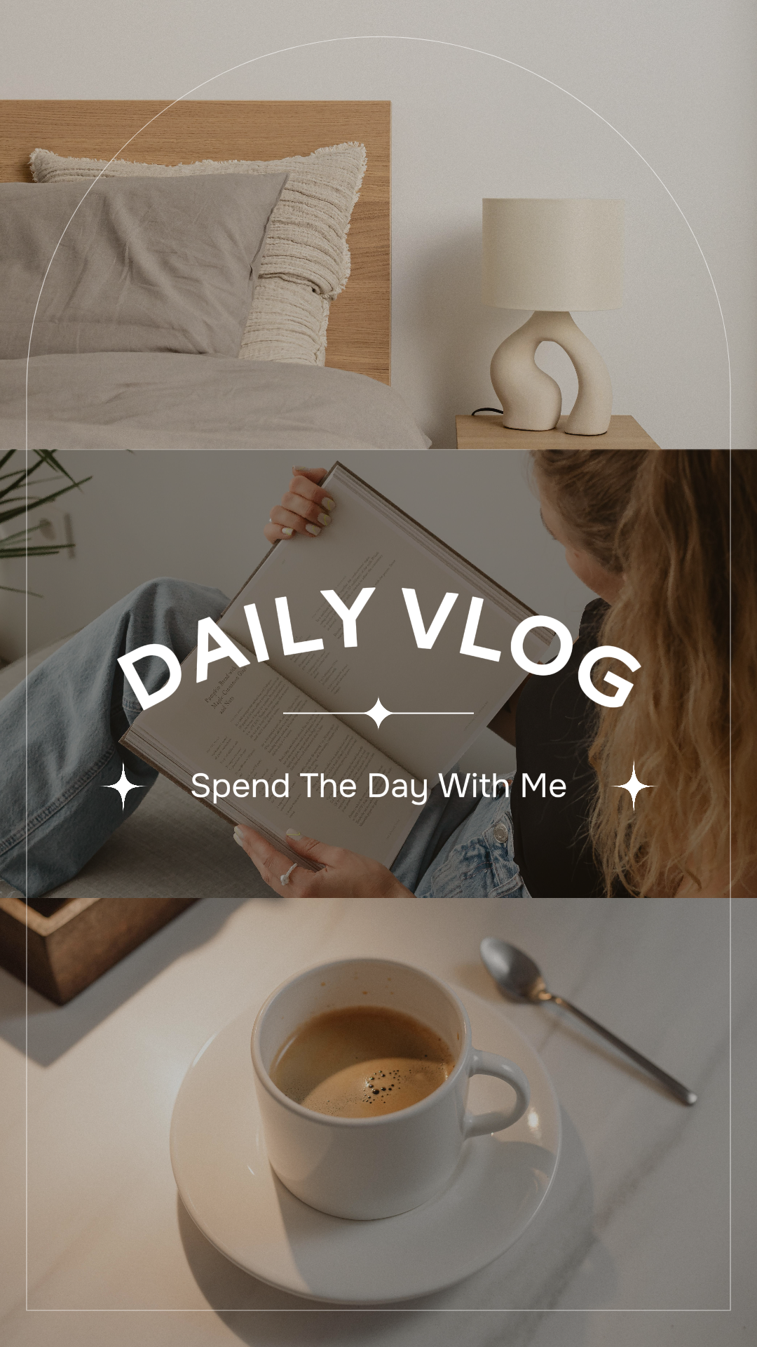 Tiktok Thumbnail Spend the day with me Vlog Cover