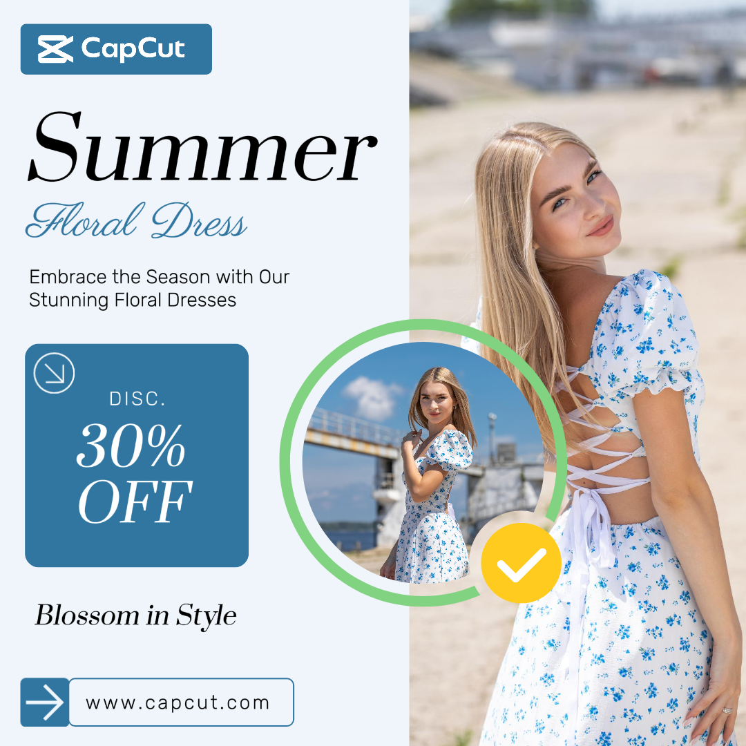 Clothing Marketing Summer Floral Dress Instagram Post