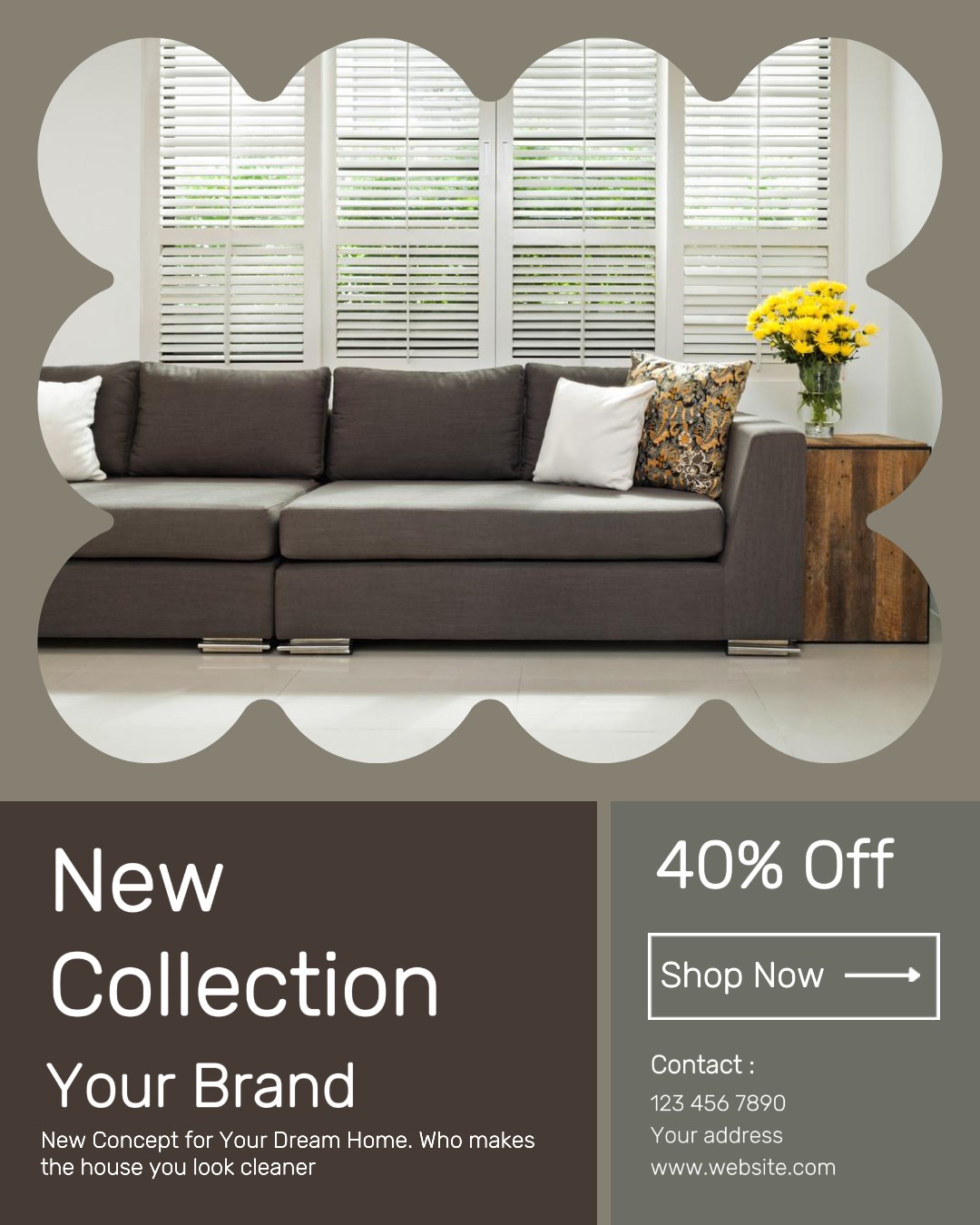 Furniture for sale instagram post